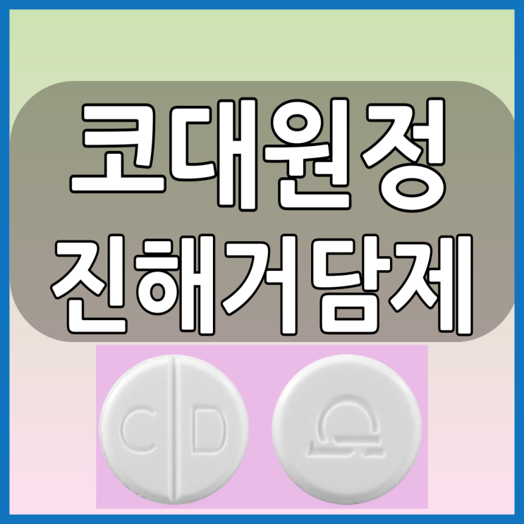  코대원정 진해거담제 복용전에 부작용, 효능및 복용법 등 확인하세요