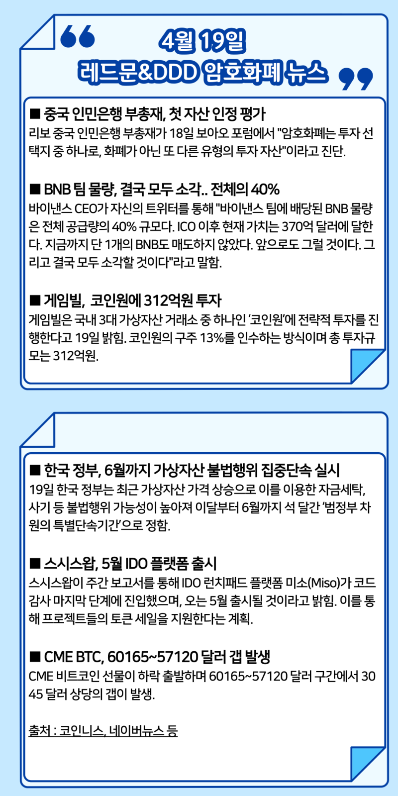 4월 19일 암호화폐 뉴스, 사회/경제 뉴스 : 네이버 블로그