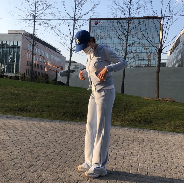  탠저 tanger 벨로아 트레이닝복 스카이블루 후기
