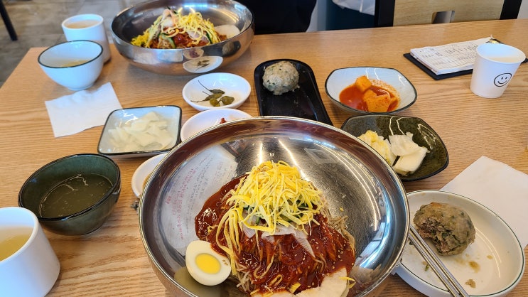 제주정부청사맛집 제주평양옥 평양냉면과 굴림만두 대박