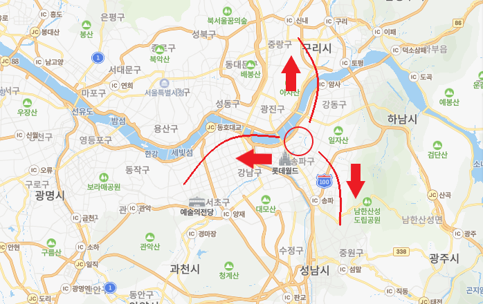  서초와 강남투룸, 송파구 잠실 에스뜨레야 『3룸같은 아파텔』