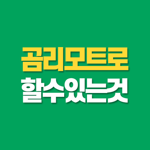 곰리모트로 할수 있는 것들