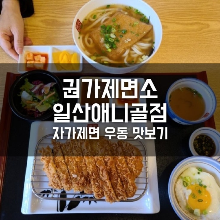 일산애니골 우동맛집 권가제면소 일산애니골점 자가제면우동