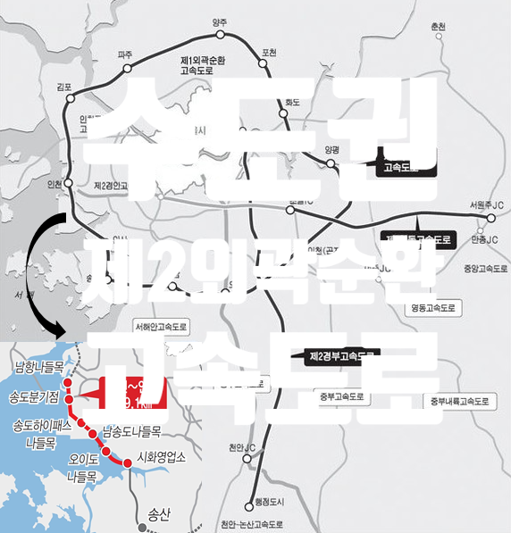  수도권제2외곽순환도로 노선도 확인 방법