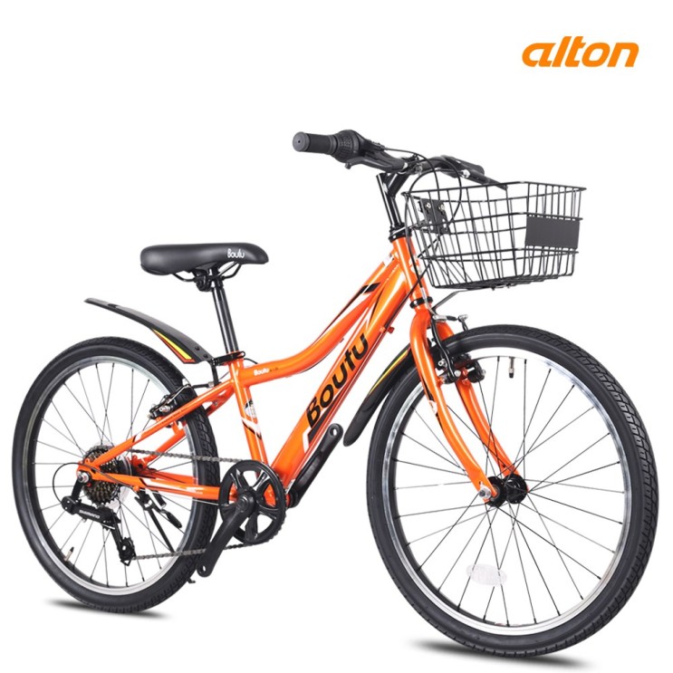 구매평 좋은 알톤 보뚜J 22인치 주니어 어린이 초등학생 자전거, 142cm, 오렌지 - 미조립 ···