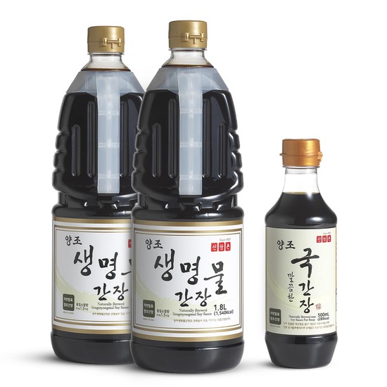 가성비 좋은 신앙촌 양조간장 장아찌기획 1호(생명물간장1.8Lx2+국500mL), 없음, 상세설명 참조 ···