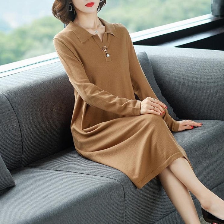 요즘 인기있는 POLO 여성 봄가을 와이드 루즈핏 유행 롱 스웨터 무릎넘어 ··· 요즘 인기있는 POLO 여성 봄가을 와이드 루즈핏 유행 롱 스웨터 무릎넘어 ···