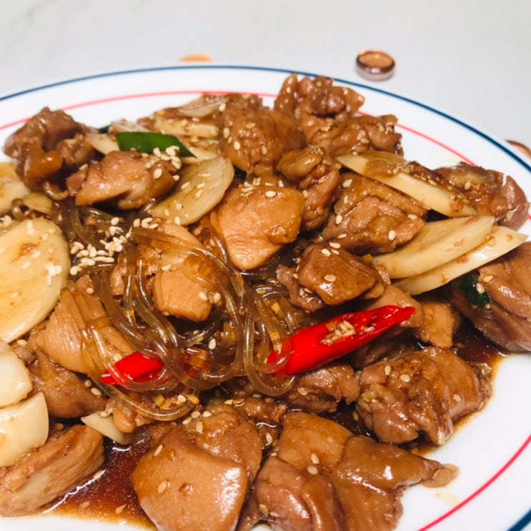  하림 안동식 순살찜닭 당면사리 떡사리 추가해서 만들기