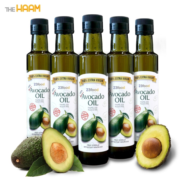 가성비 뛰어난 100% 엑스트라버진 아보카도 오일 5병 x 250ml 총1250ml 냉압착 HASS품종 ··· 가성비 뛰어난 100% 엑스트라버진 아보카도 오일 5병 x 250ml 총1250ml 냉압착 HASS품종 ···