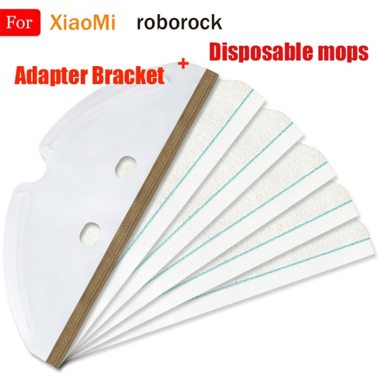 많이 팔린 Mopping Cloth Pads + Bracket + XiaoMi Roborock S50 S55 S5 Max S6 S6 순수 S6 MaxV T6 진공 청소기 용 일회용 많이 팔린 Mopping Cloth Pads + Bracket + XiaoMi Roborock S50 S55 S5 Max S6 S6 순수 S6 MaxV T6 진공 청소기 용 일회용