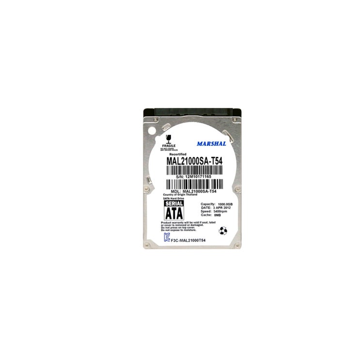 구매평 좋은 마샬 노트북용 SATA3 5400 8MB HDD MAL21000SA-T54, 1TB ···