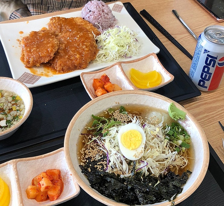  홍천 시내 맛집, 홍천터미널 근처 돈까스 맛집 "굿수제돈까스&냉모밀"