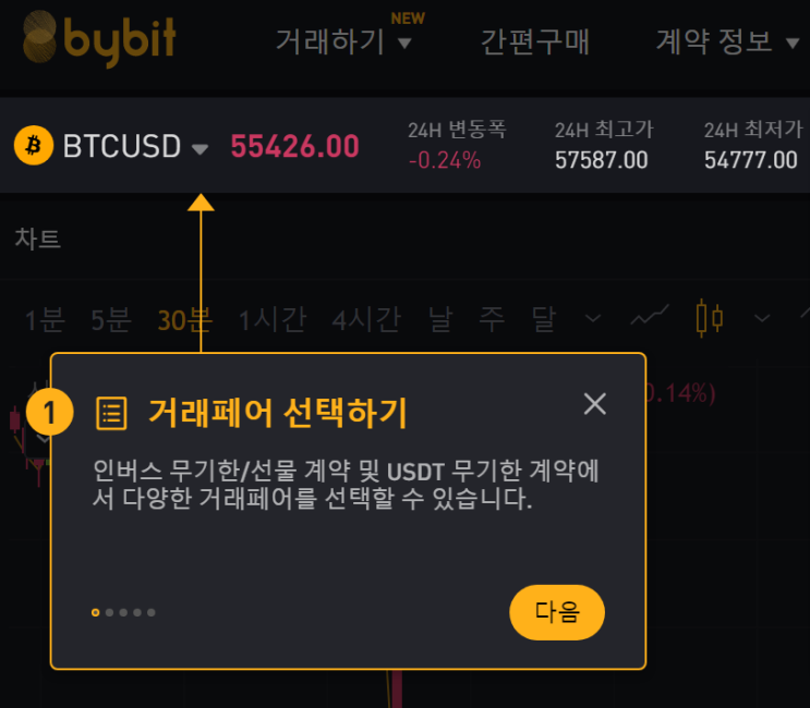  바이비트 초대코드 가입 입금 선물거래 하는법