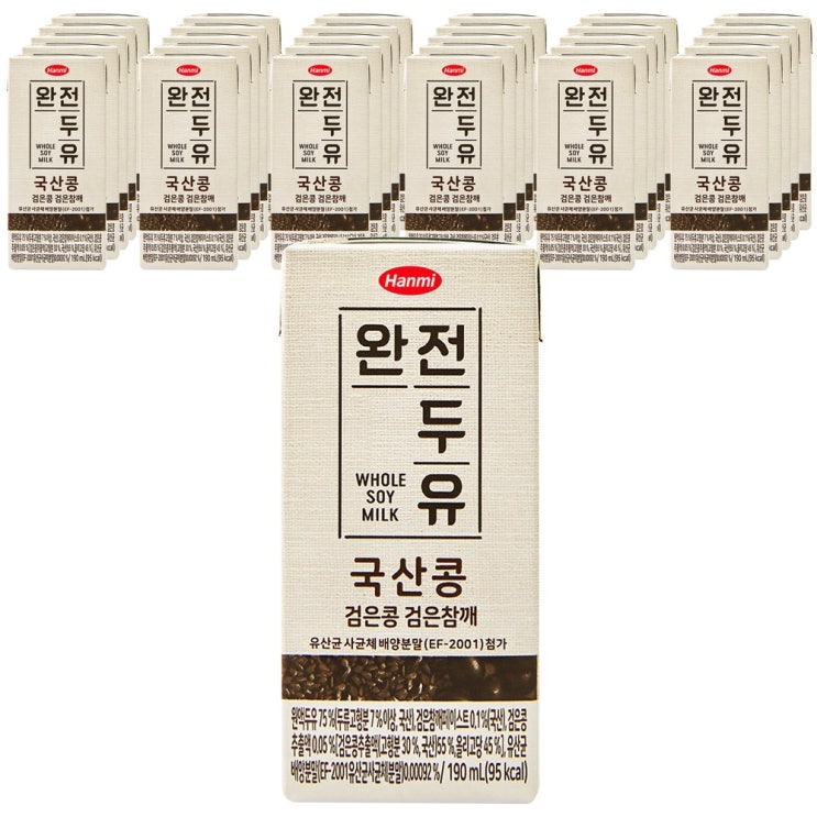 많이 찾는 한미 완전두유 유산균 국산콩 검은콩 검은참깨 두유 190mlx64팩, 검은콩 검은참깨 두유 64팩 좋아요 많이 찾는 한미 완전두유 유산균 국산콩 검은콩 검은참깨 두유 190mlx64팩, 검은콩 검은참깨 두유 64팩 좋아요