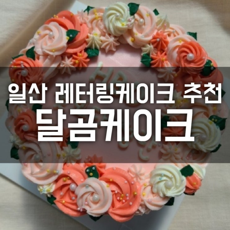 일산레터링케이크추천 달곰케이크덕분에 행복한 생일