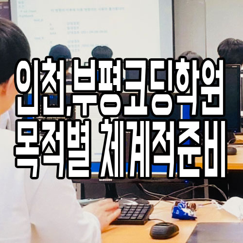  인천, 부평코딩학원 : IT교육 전문 컨설팅을 통한 체계적 준비!