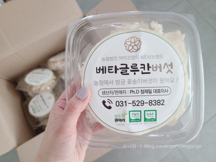  베타글루칸 꽃송이버섯 먹고 면역력 높여요!