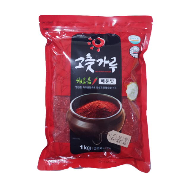 많이 팔린 해오름 굵은 고춧가루 매운맛, 1kg, 1개 좋아요 많이 팔린 해오름 굵은 고춧가루 매운맛, 1kg, 1개 좋아요