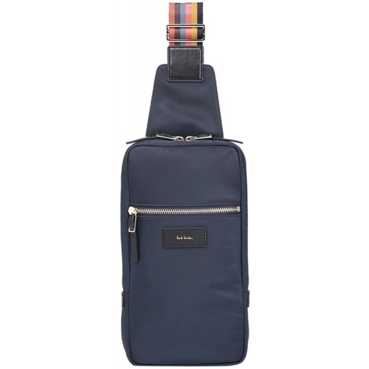 가성비 뛰어난 폴 스미스 Paul Smith 정품 경량 나일론 웨빙 바디 가방 쇼핑 가방 포함 한 가방 (블루) 좋아요