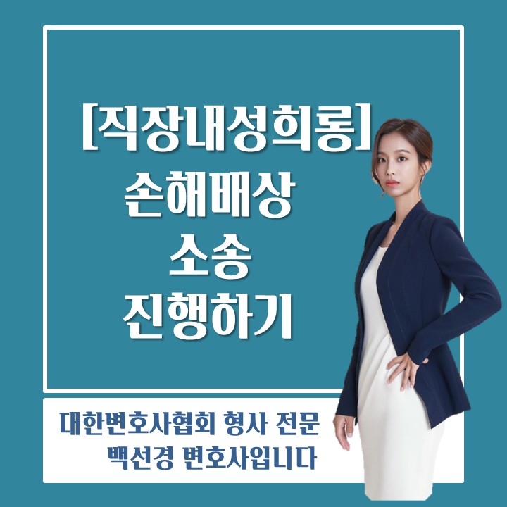 [직장내성희롱 백선경변호사] 직장내성희롱 손해배상소송 진행하기
