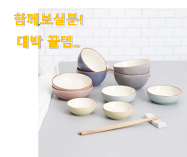  후기보고 꼼꼼히 선별한 인생템 2인 접시 꾸르템 함께 보시죠. 좋은거 인정이죠.