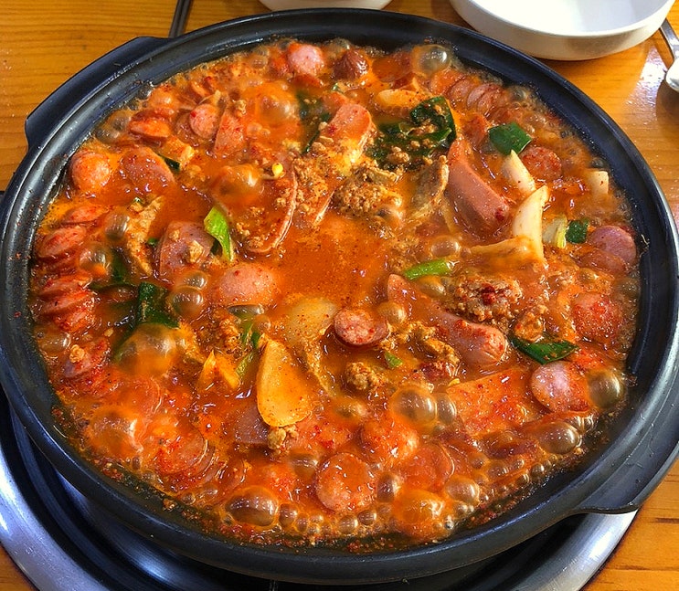  홍천 시내 맛집, 홍천터미널 근처 맛있는 밥집 "함지부대찌개"