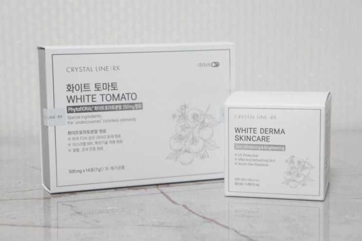  '화이트토마토'로 화이트닝 2중케어, 이너뷰티&피부미백, 데이즈온 '크리스탈린RX화이트'