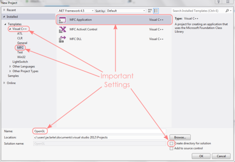 C++ OpenGL MFC Projects. – TechProgramming Blog