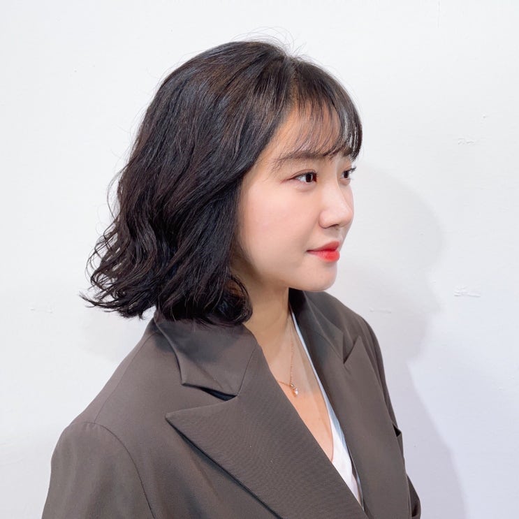  홍대1인미용실/상수미용실/문핑크 /단발머리s컬/단발머리 상큼하게 변신 :)