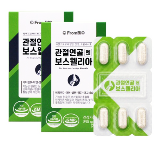  이병헌 프롬바이오 관절연골엔 보스웰리아 캡슐(관절약)효능·복용법·추천