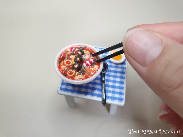  [집콕취미] 미니어처 음식 만들기 diy 세트 (짜장면, 짬뽕)