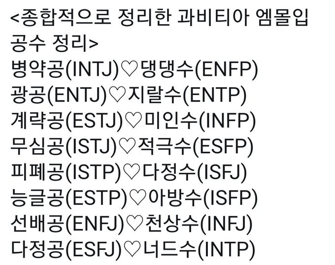  ENTJ 집착광공 소리 괜히 나온 거 아니라니까... (feat. 뻘글)