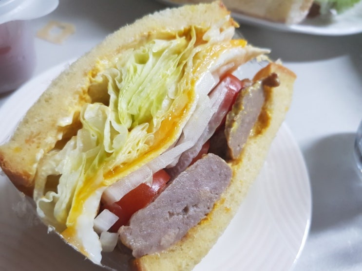  게임주말 준비용 햇양파 샌드위치