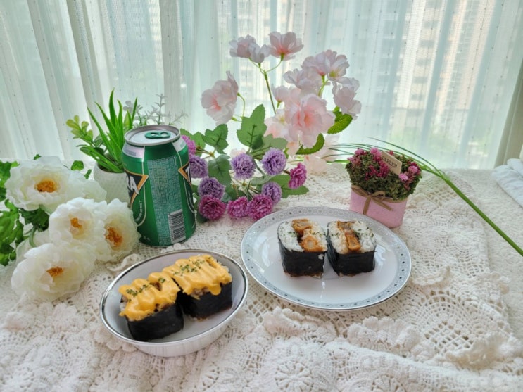  양산물금맛집 범어 미상접어먹는김밥 피크닉도시락으로 홈파티분위기로 최고^^_주차장있는곳!