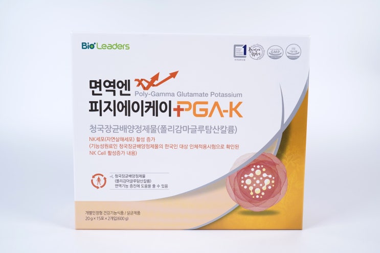  바이오리더스 면역엔피지에이케이 :: 폴리감마글루탐산칼륨 1일1포로 면역 챙기기!