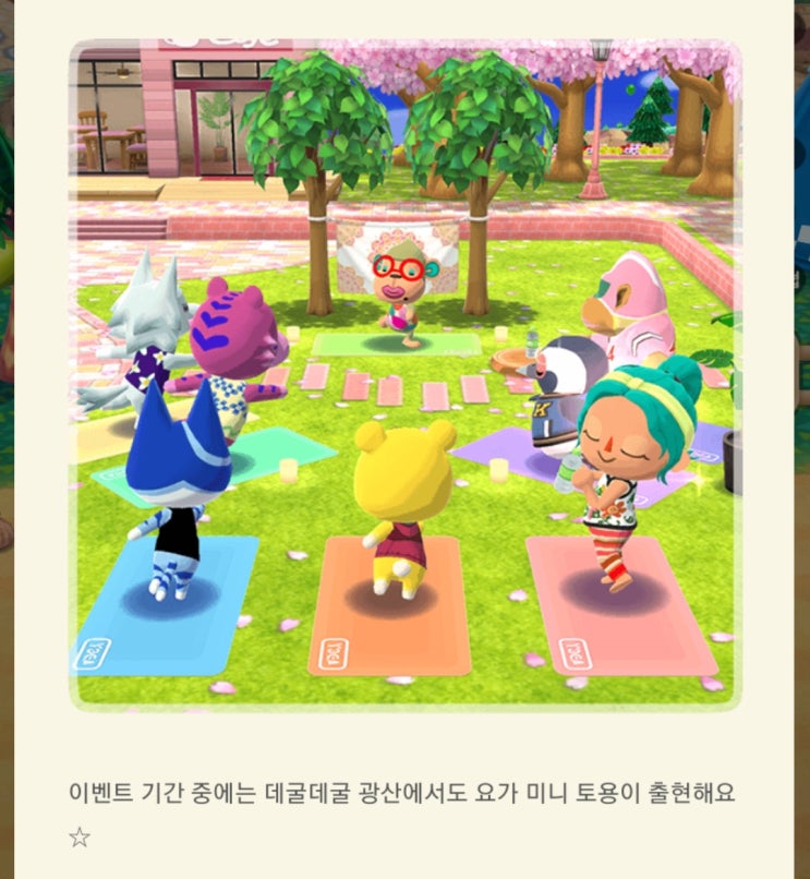  모바일 힐링 게임 동물의 숲 포켓 캠프 미니 토용 모으기 + 해피스타달걀