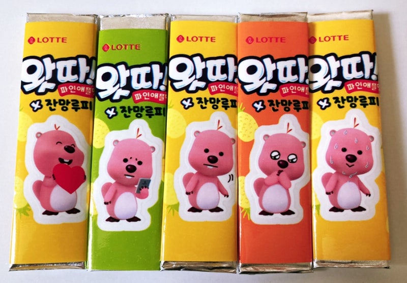 왓따!잔망루피 껌 판박이 60종 클리어 : 네이버 블로그
