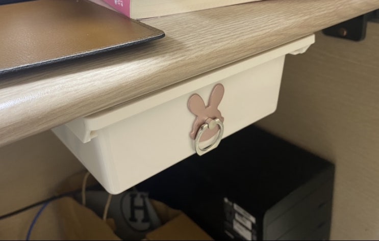  (내돈내산)회사 사무실 슬라이딩 미니 서랍: 접착식 수납 정리함