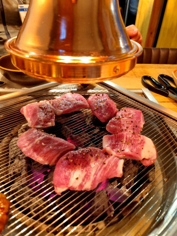  옥수동그집 숯불갈비와 가오리살, 거제 아주동 맛집