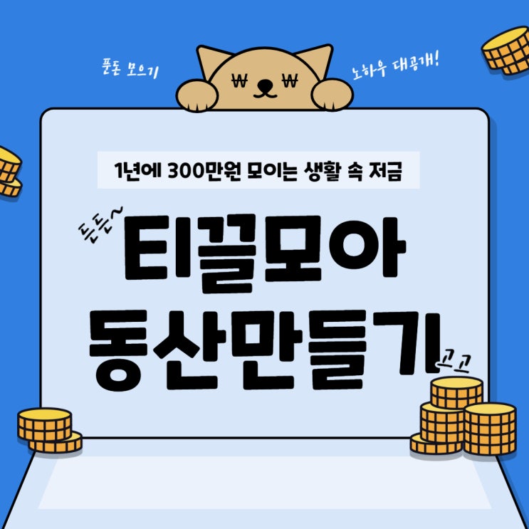  푼돈 재테크, 티끌모아동산 만든 생활 저금 노하우
