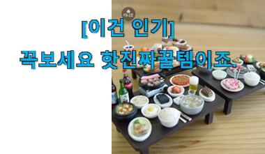 이런건 금방 동날수도 있대요 초대박 미니어처 소품 꿀템상품 이건 놓치지마세요. 친구들도 인정하네요