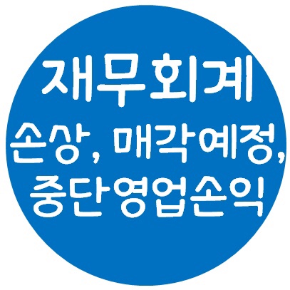 재무회계 - 자산의 손상(원가모형, 재평가모형)과 매각예정비유동자산, 중단영업손익