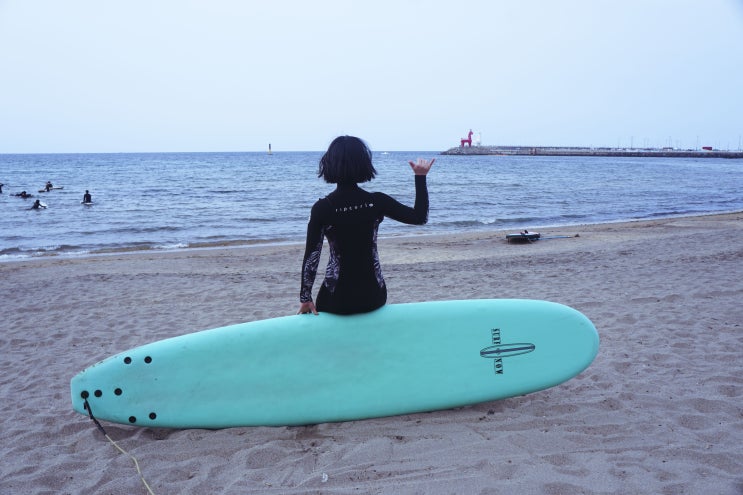  제주도 이호테우해변 이호서프에서 초보 서핑강습