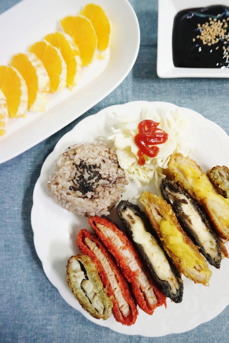  아이반찬 해초돈까스 아셀몰 누엘아토 돈까스 먹어보았어요 :)