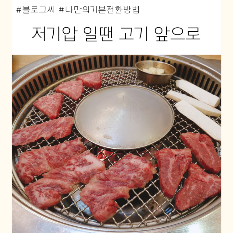 나만의 기분 전환 방법 : 저기압일땐 고기앞으로 가라