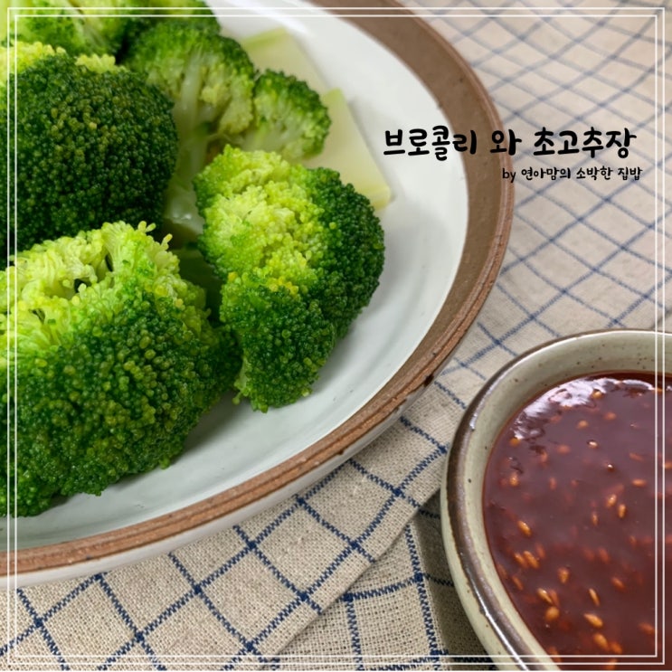  제주 브로콜리 세척과 데치기 특별한 초장 초고추장 만드는법