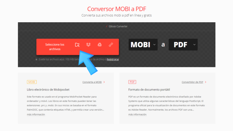 MOBI파일을 PDF파일로 변환하기(ft.컨버터 사이트)