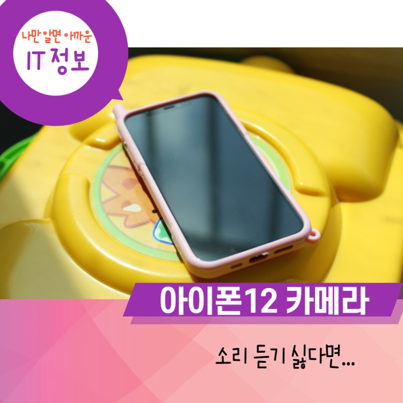 아이폰 카메라 소리끄기 무음 줄이기 아이폰12 방법은
