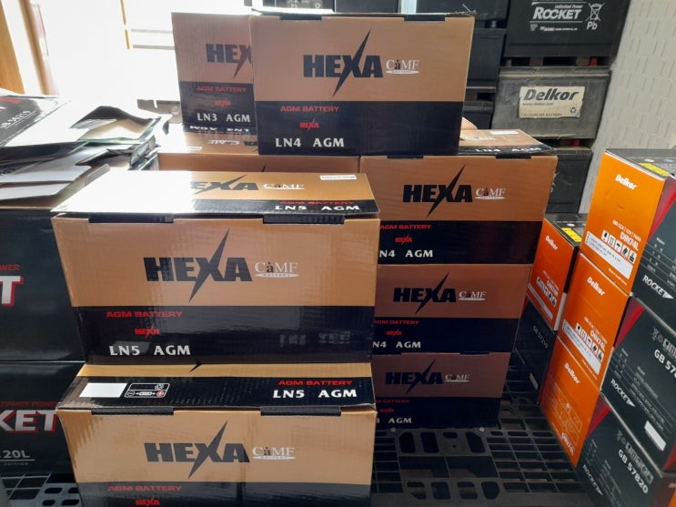 클라리오스 델코의 일본수출 전용 배터리 헥사(HEXA)
