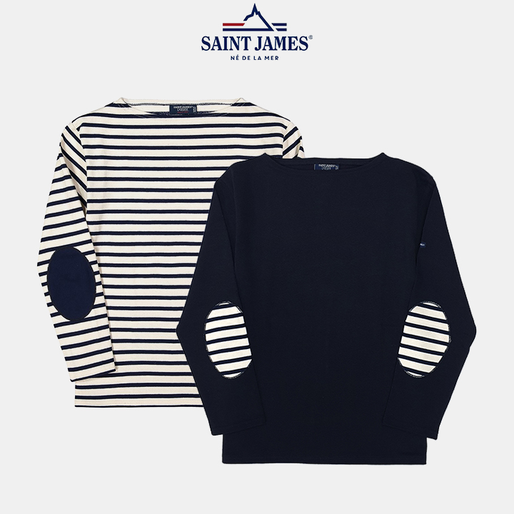 선호도 좋은 세인트제임스 길도 엘보패치 긴팔티셔츠 2종 모음전! SAINT JAMES 좋아요 선호도 좋은 세인트제임스 길도 엘보패치 긴팔티셔츠 2종 모음전! SAINT JAMES 좋아요